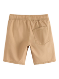 Lindex Kids' Cotton Poplin Elasticated Casual Shorts, Light Dusty Beige