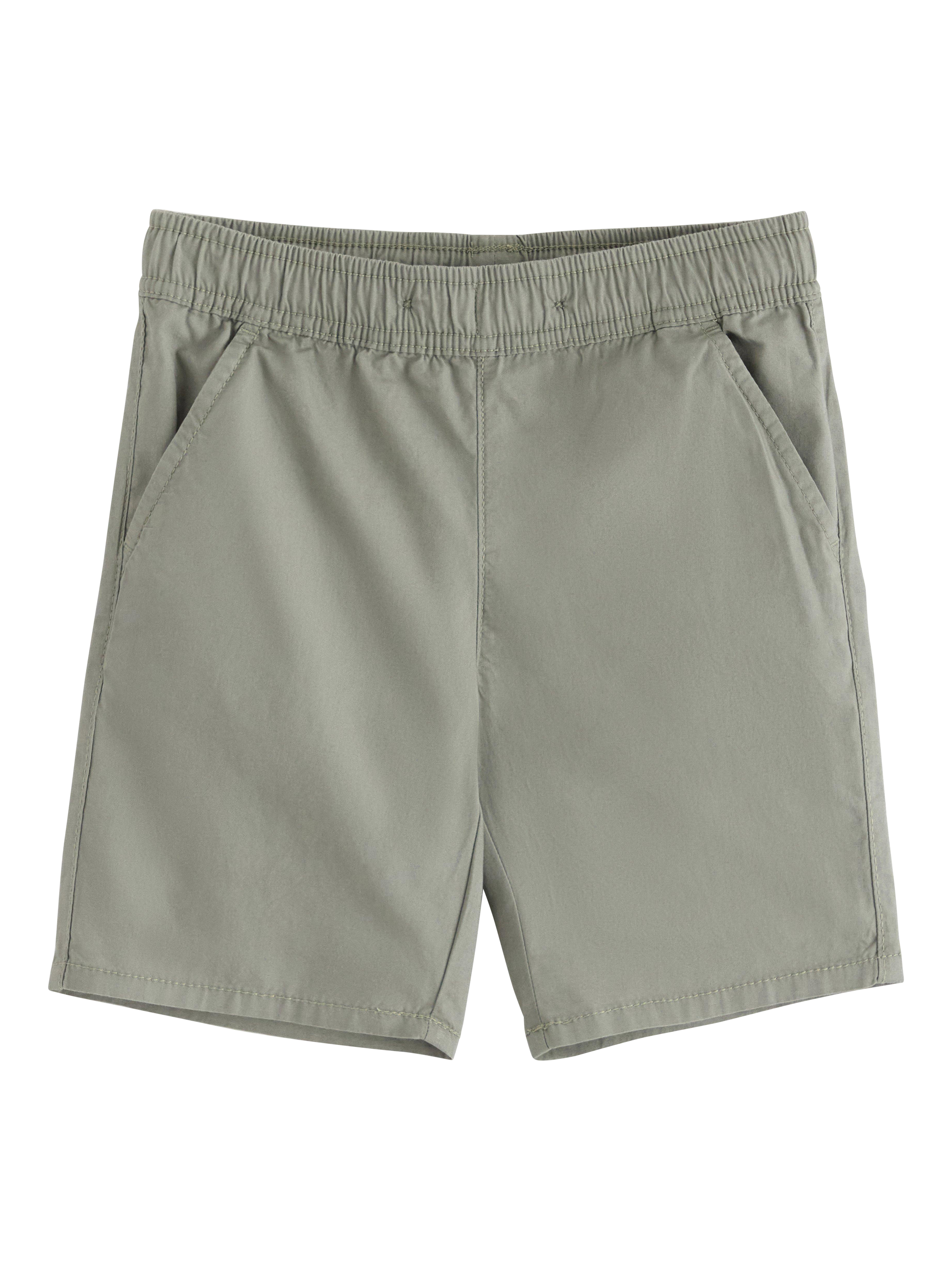 Product image 1 of 3, which shows Lindex Kids' Cotton Cargo Shorts, Dusty Green, 6-7 years