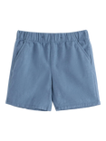 Lindex Kids' Cotton Blend Shorts, Dusty Blue