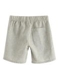 Lindex Kids' Cotton Blend Shorts, Dusty Green