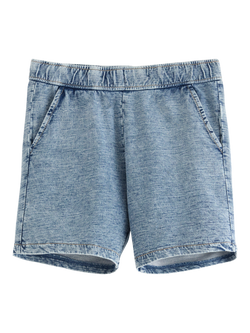 Lindex Kids' Cotton Jersey Shorts, Dusty Blue, Dusty Blue