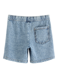 Lindex Kids' Cotton Jersey Shorts, Dusty Blue