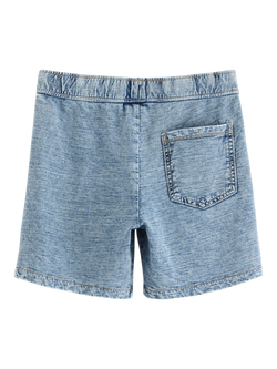 Lindex Kids' Cotton Jersey Shorts, Dusty Blue - view 2, Dusty Blue