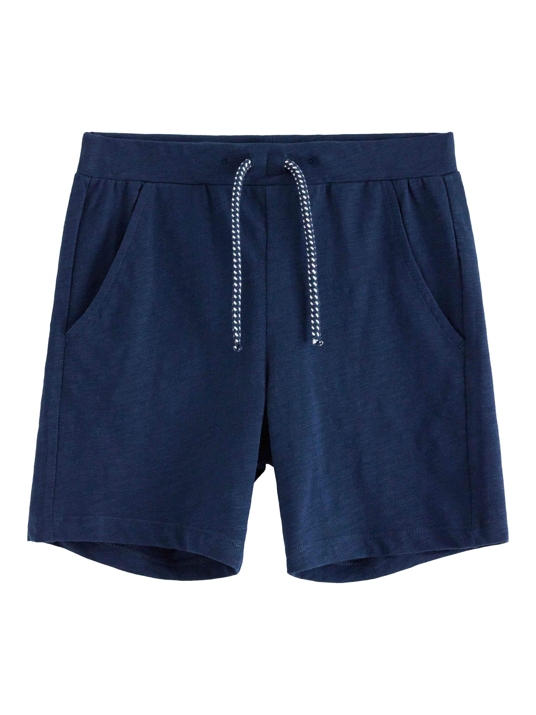 Product image 4 of 6, which shows Lindex Kids' Cotton Slub Jersey Shorts, Dark Blue, 4-6 years