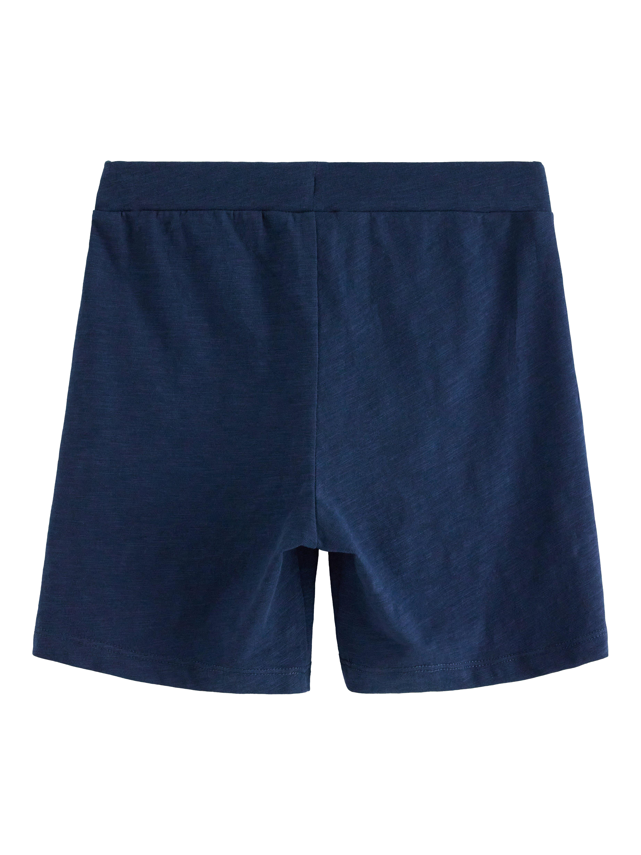 Product image 5 of 6, which shows Lindex Kids' Cotton Slub Jersey Shorts, Dark Blue, 4-6 years