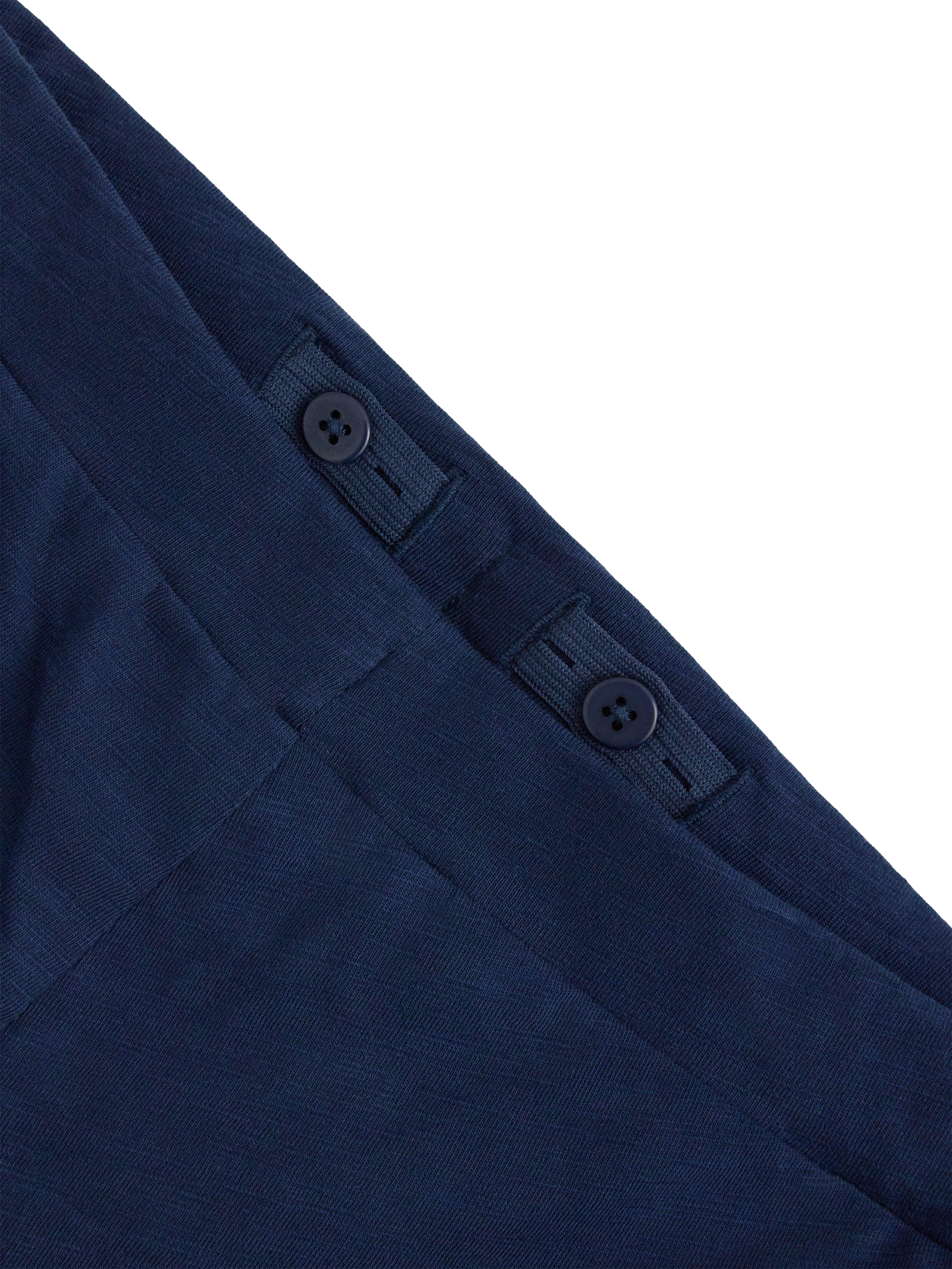 Product image 6 of 6, which shows Lindex Kids' Cotton Slub Jersey Shorts, Dark Blue, 4-6 years