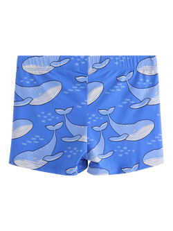 Lindex Kids' Whale Swim Shorts - view 2, Blue