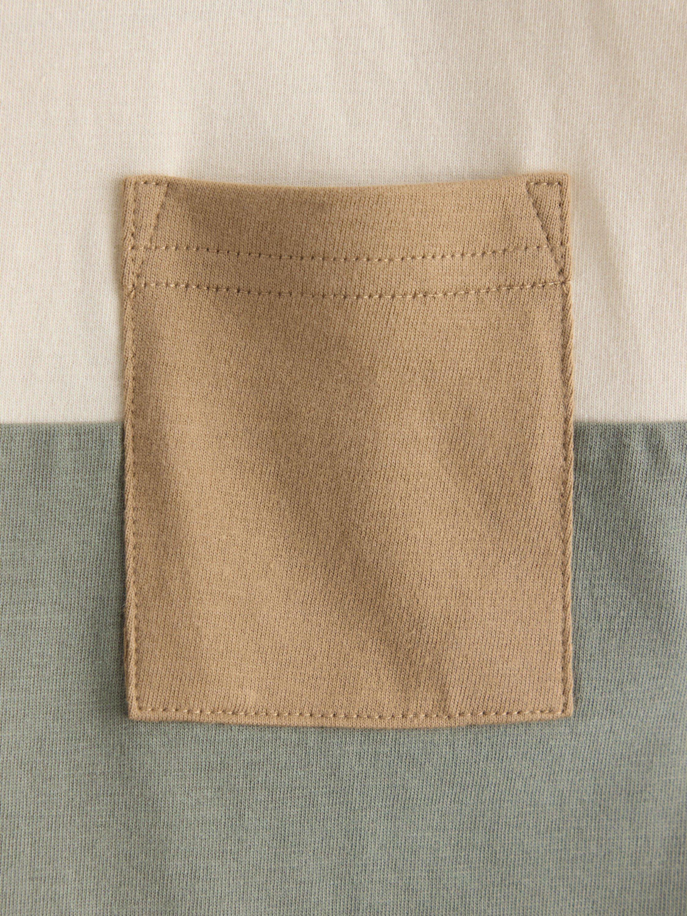 Product image 5 of 5, which shows Lindex Kids' Pure Cotton Crew Neck T-Shirt, Dusty Green, 6-8 years