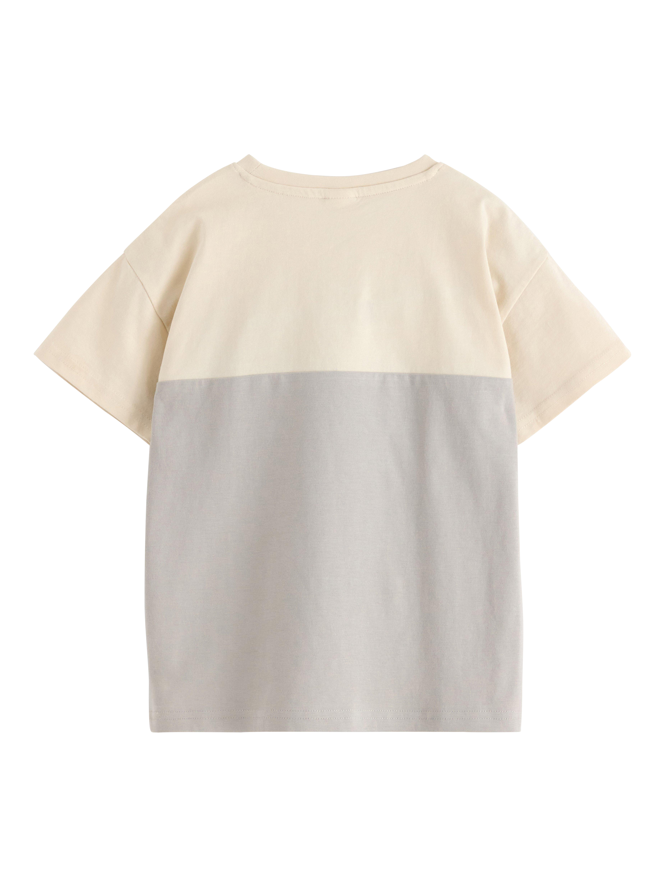 Product image 5 of 6, which shows Lindex Kids' Pure Cotton Crew Neck T-Shirt, Light Dusty Grey, 18-24 months