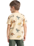 Lindex Kids' Short Sleeve Dino Print T-Shirt