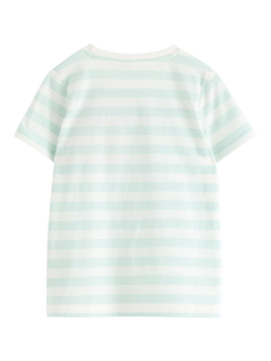 Lindex Kids' Pure Cotton Striped T-Shirt - view 2, Light Dusty White