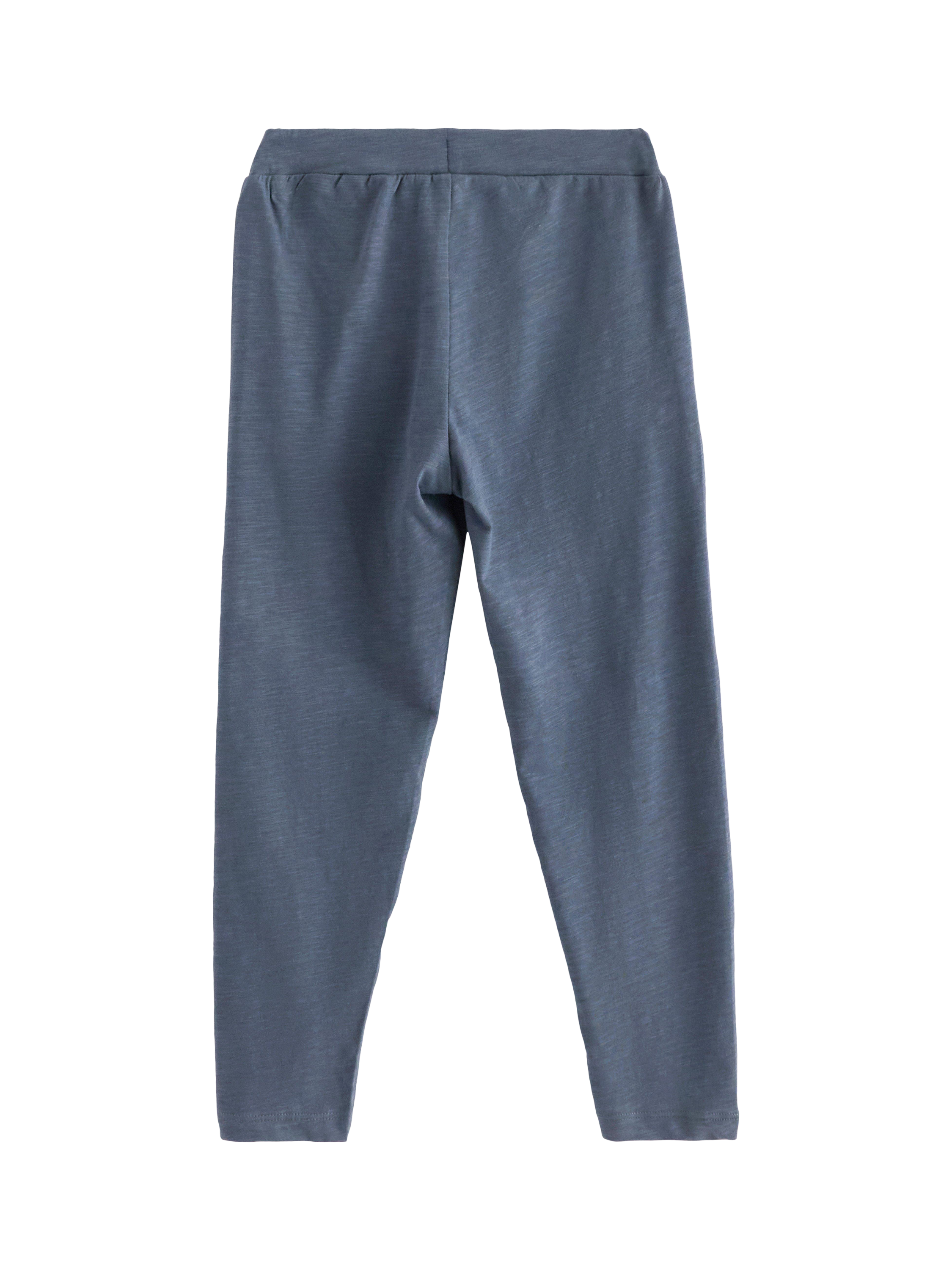 Product image 4 of 5, which shows Lindex Kids' Cotton Slub Jersey Joggers, Dark Grey, 2-3 years