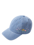 Lindex Kids' Cotton Denim Baseball Cap, Light Denim