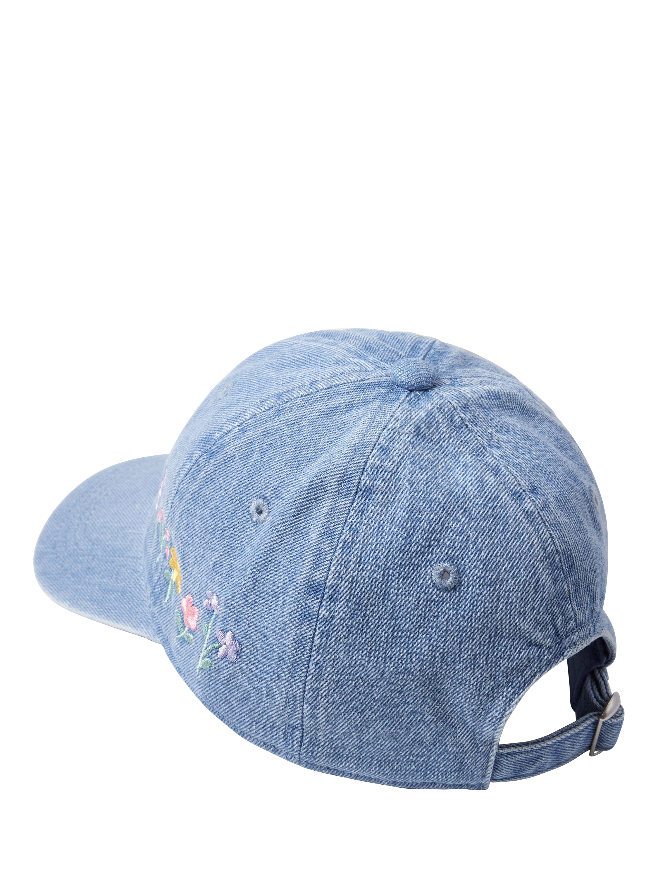 Product image 2 of 3, which shows Lindex Kids' Cotton Denim Baseball Cap, Light Denim, 5-7 years