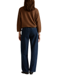 Benetton Cotton Blend Boat Neck Sweater, Brown