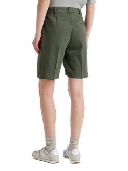 Benetton Regular Shorts with Turn-Up - view 2, Military Green