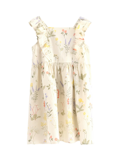 Lindex Kids' Sleeveless Dress, Light Dusty White, Light Dusty White