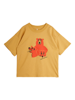 Mini Rodini Kids' Camp Rodini T-Shirt, Beige, Beige