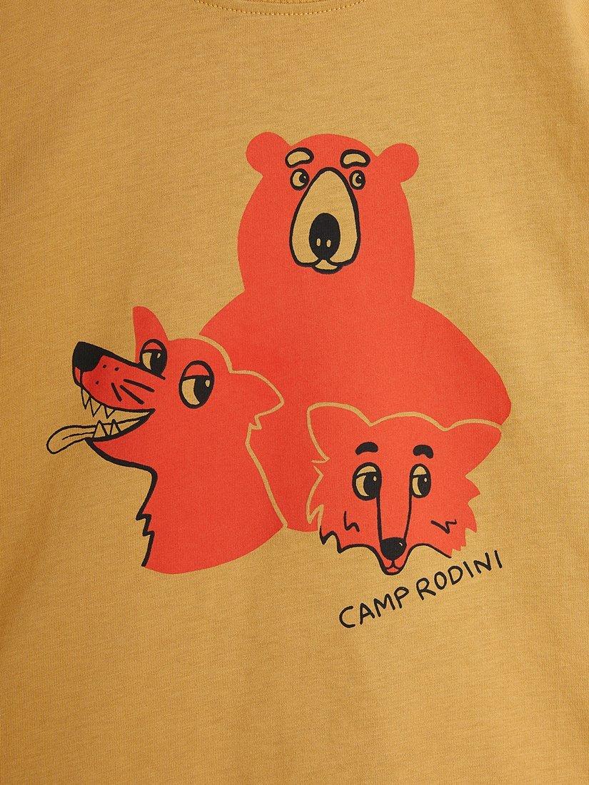 Product image 3 of 3, which shows Mini Rodini Kids' Camp Rodini T-Shirt, Beige, 18-36 months
