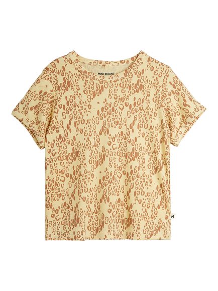 Mini Rodini Kids' Leopard Print T-Shirt, Leopard Print, Leopard Print