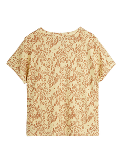 Mini Rodini Kids' Leopard Print T-Shirt, Leopard Print - view 2, Leopard Print