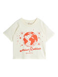 Mini Rodini Kids' Mini Rodini Society T-Shirt, Off White