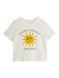 Mini Rodini Kids' Summer Jamboree Sun Print T-Shirt, Off White
