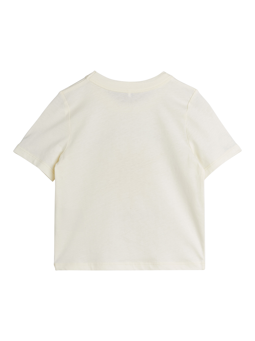 Product image 2 of 3, which shows Mini Rodini Kids' Summer Jamboree Sun Print T-Shirt, Off White, 18-36 months