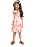 Lindex Kids' Short Sleeve Strawberry Dress