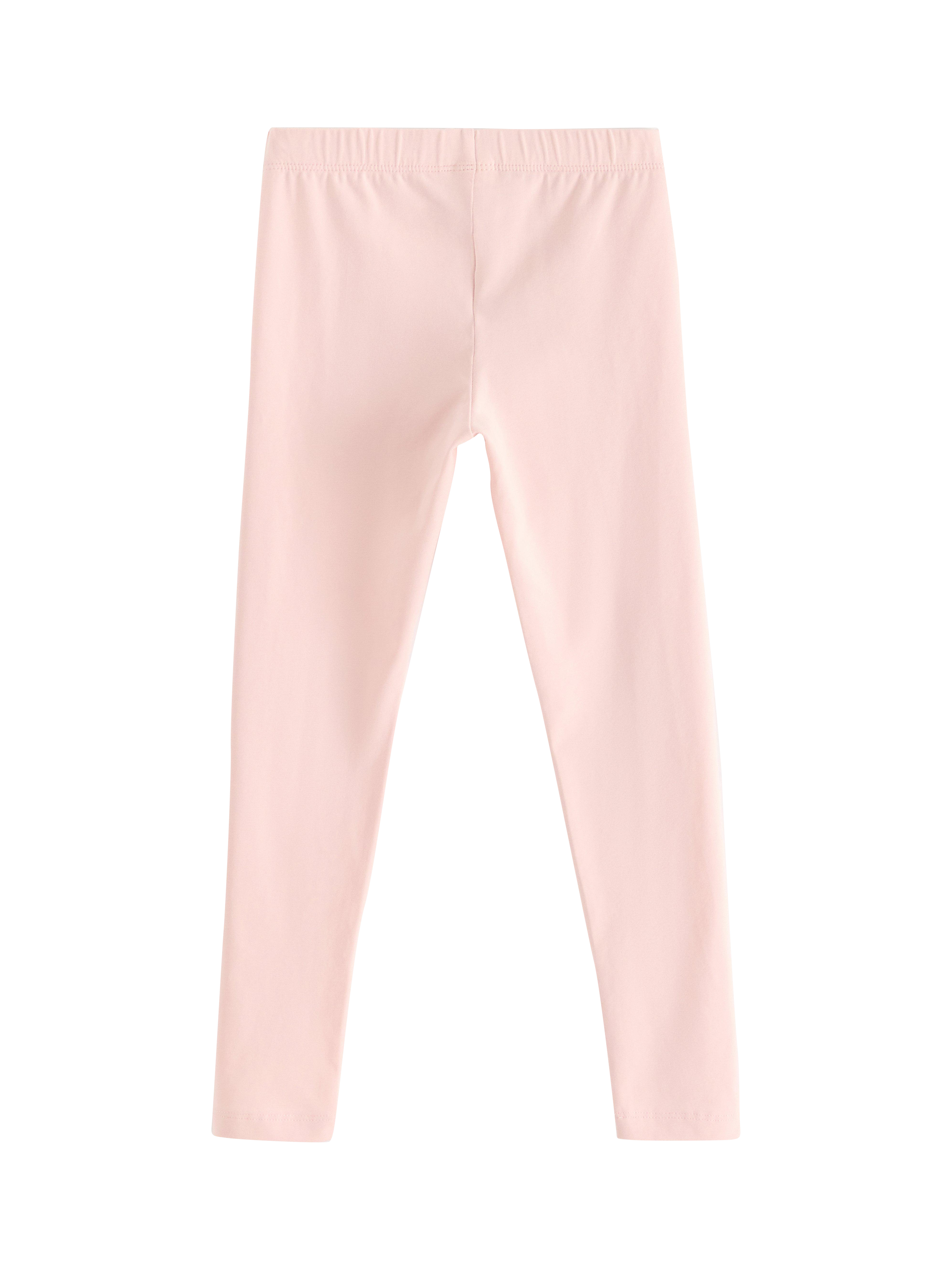 Product image 5 of 6, which shows Lindex Kids' Cotton Blend Strawberry Leggings, Light Dusty Pink, 18-24 months