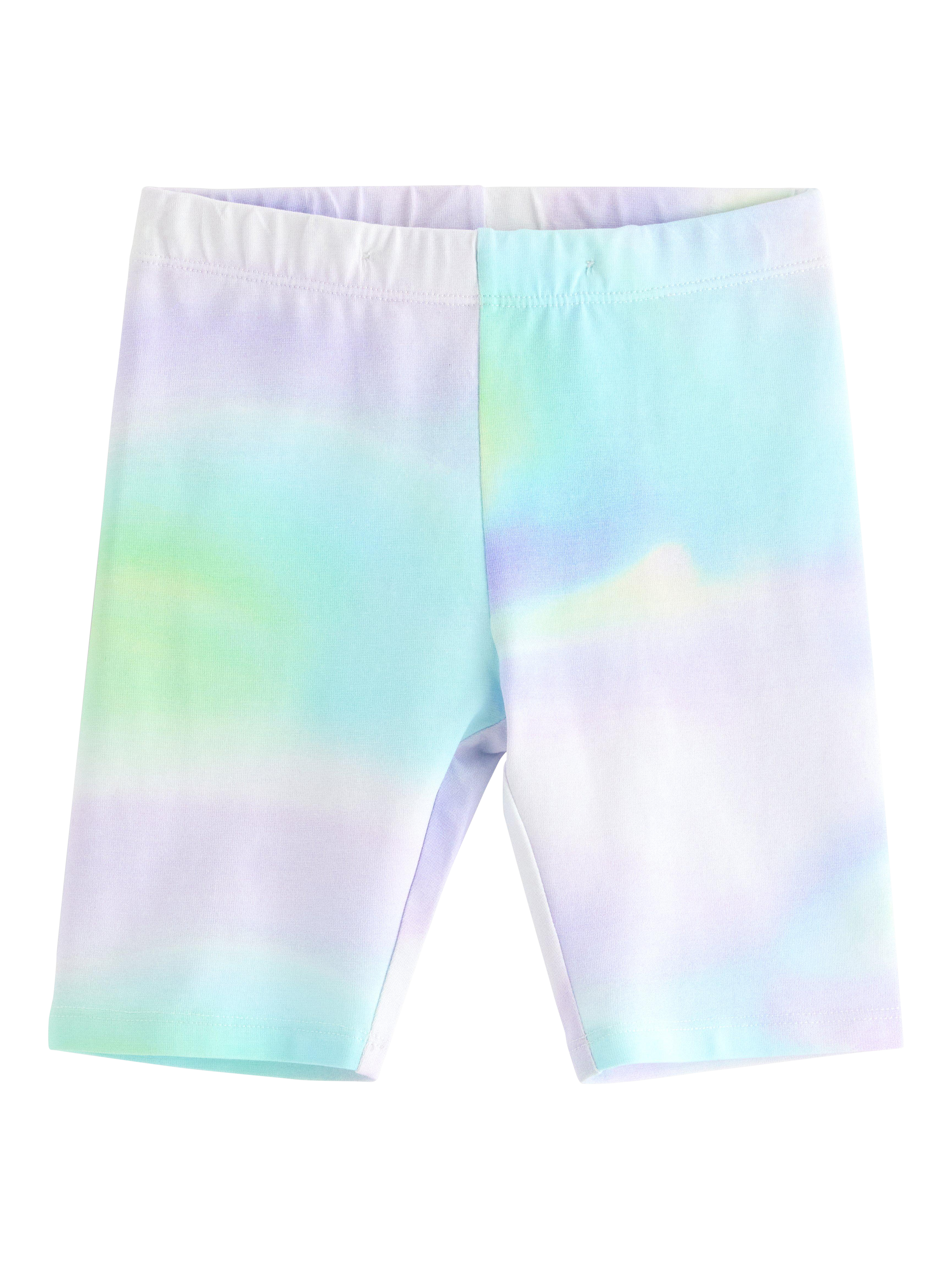 Product image 4 of 6, which shows Lindex Kids' Colour Wash Cycling Shorts, Light Dusty White, 2-3 years