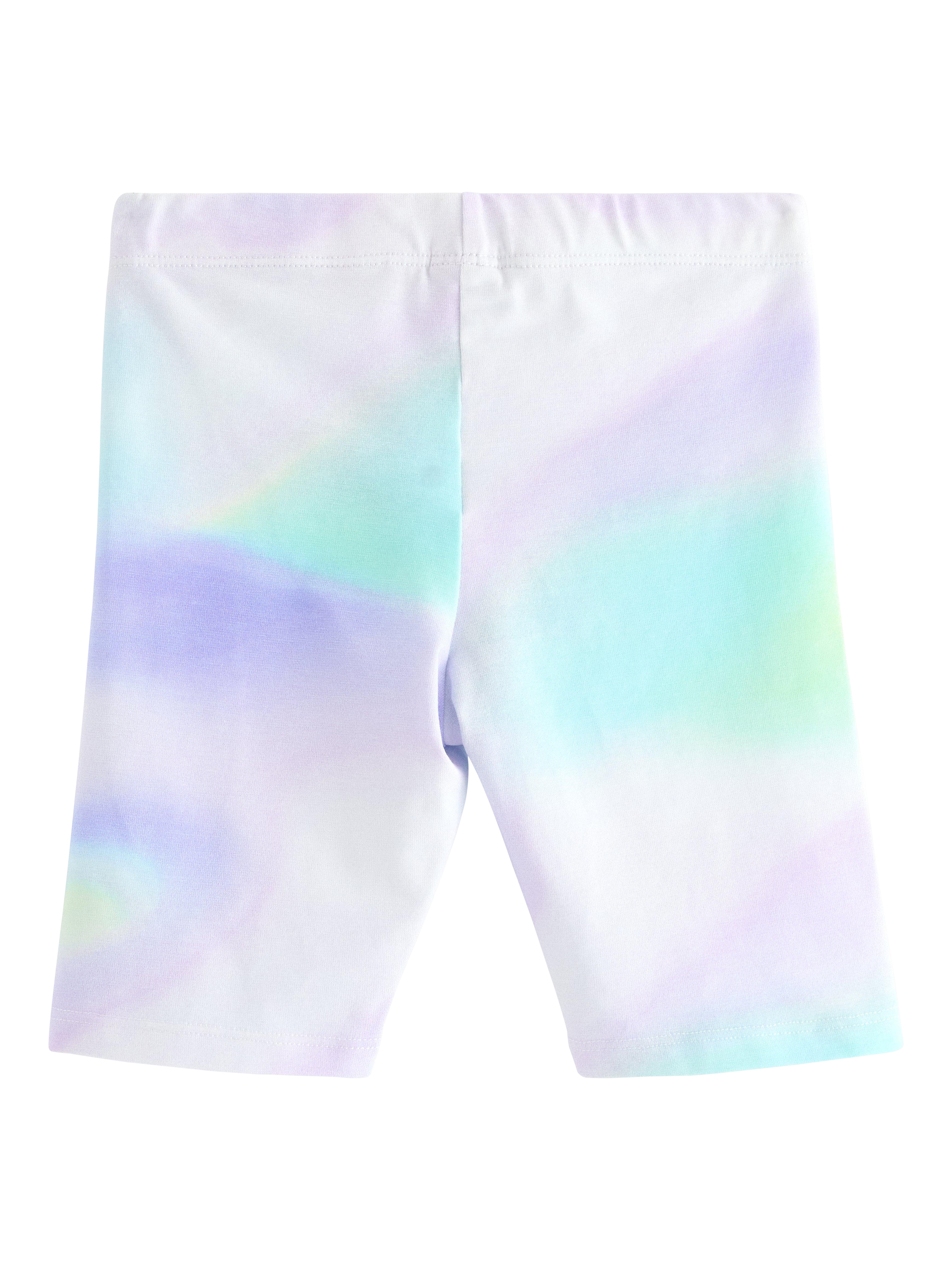 Product image 5 of 6, which shows Lindex Kids' Colour Wash Cycling Shorts, Light Dusty White, 2-3 years