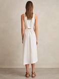 Reiss Petite Brianne Midi Dress, Ivory