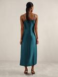 Reiss Petite Zoey Midi Dress, Teal