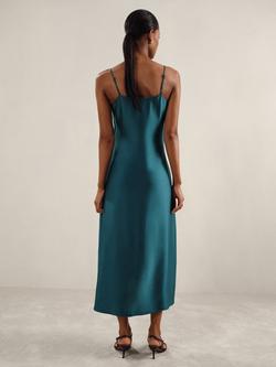 Reiss Petite Zoey Midi Dress, Teal - view 2, Teal