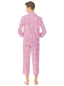 Lauren Ralph Lauren Paisley Capri Pyjama Set - view 2, Pink/Multi