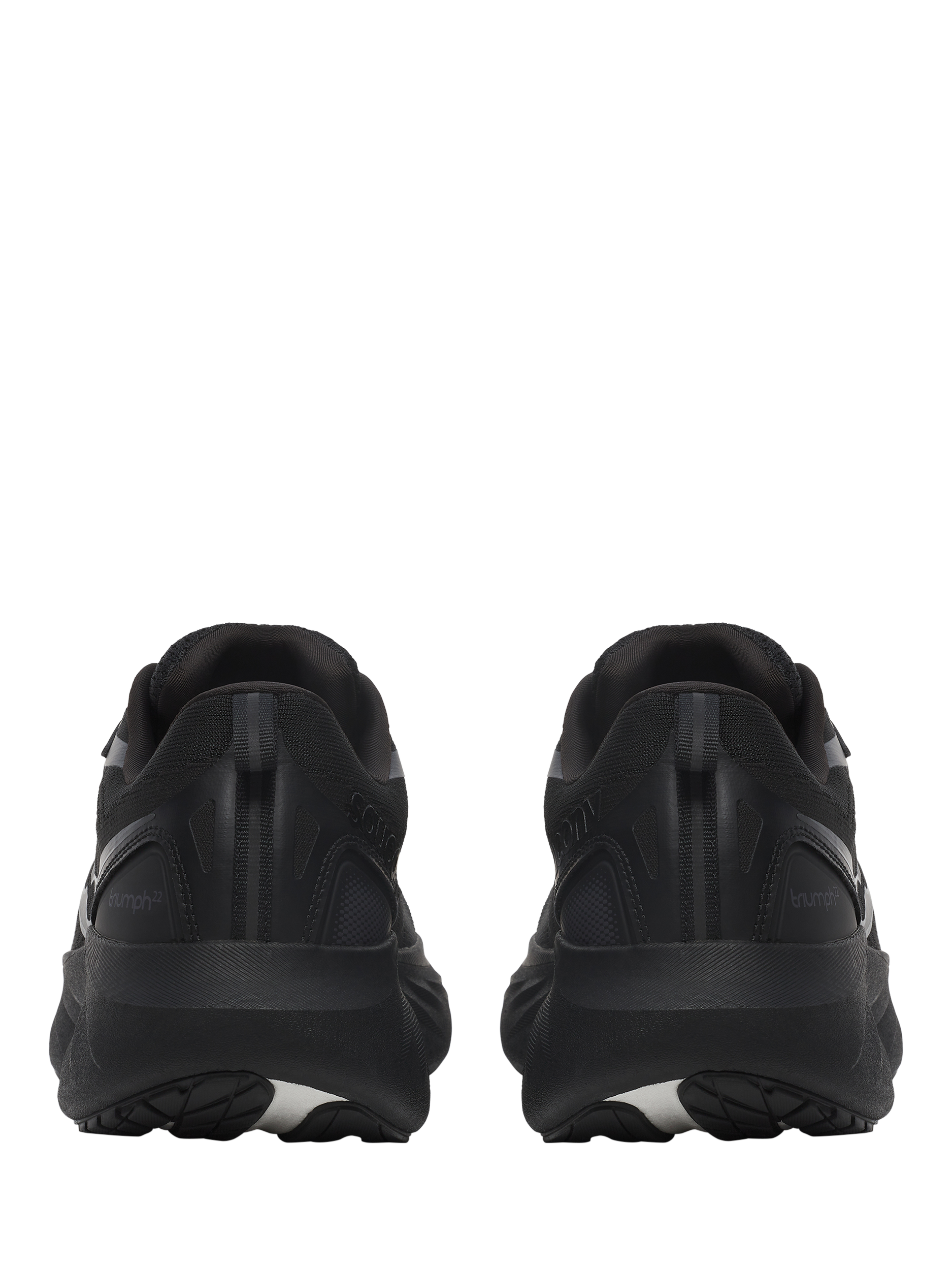 Product image 4 of 6, which shows Saucony Triumph 22 Running Shoes, Triple Black, 8