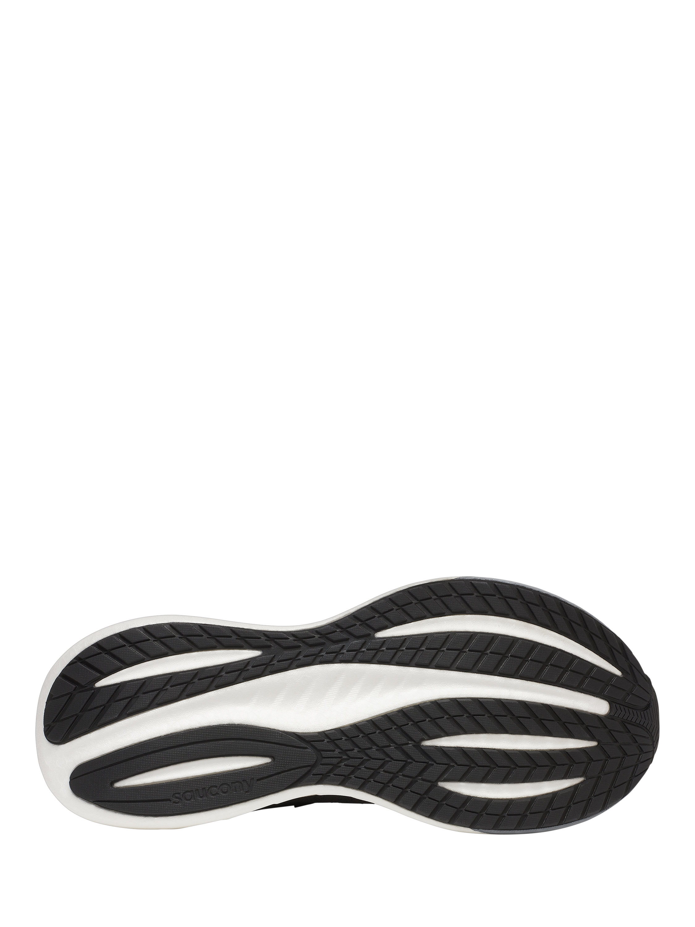 Product image 6 of 6, which shows Saucony Triumph 22 Running Shoes, Black/White, 5