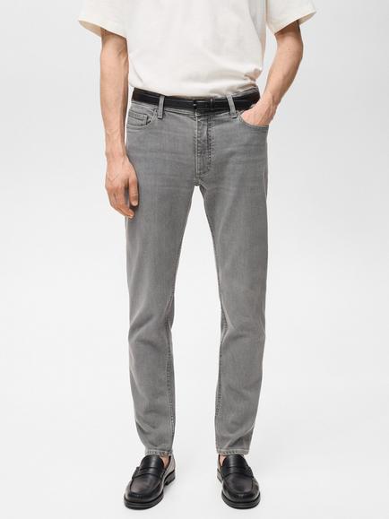 Mango Jan Slim Jeans, Open Grey, Open Grey