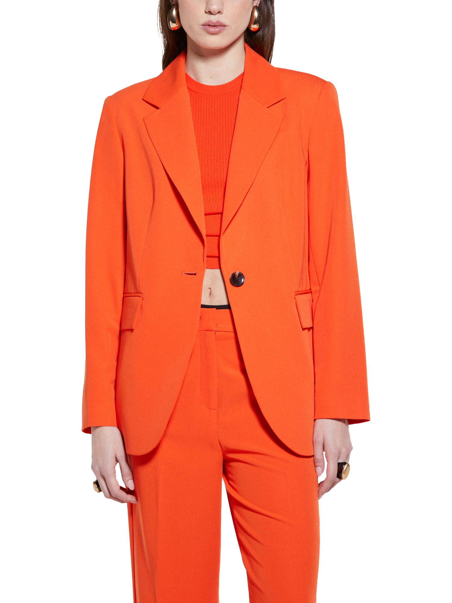 Product image 1 of 5, which shows SISLEY Regular Fit Blazer, Orange, 16