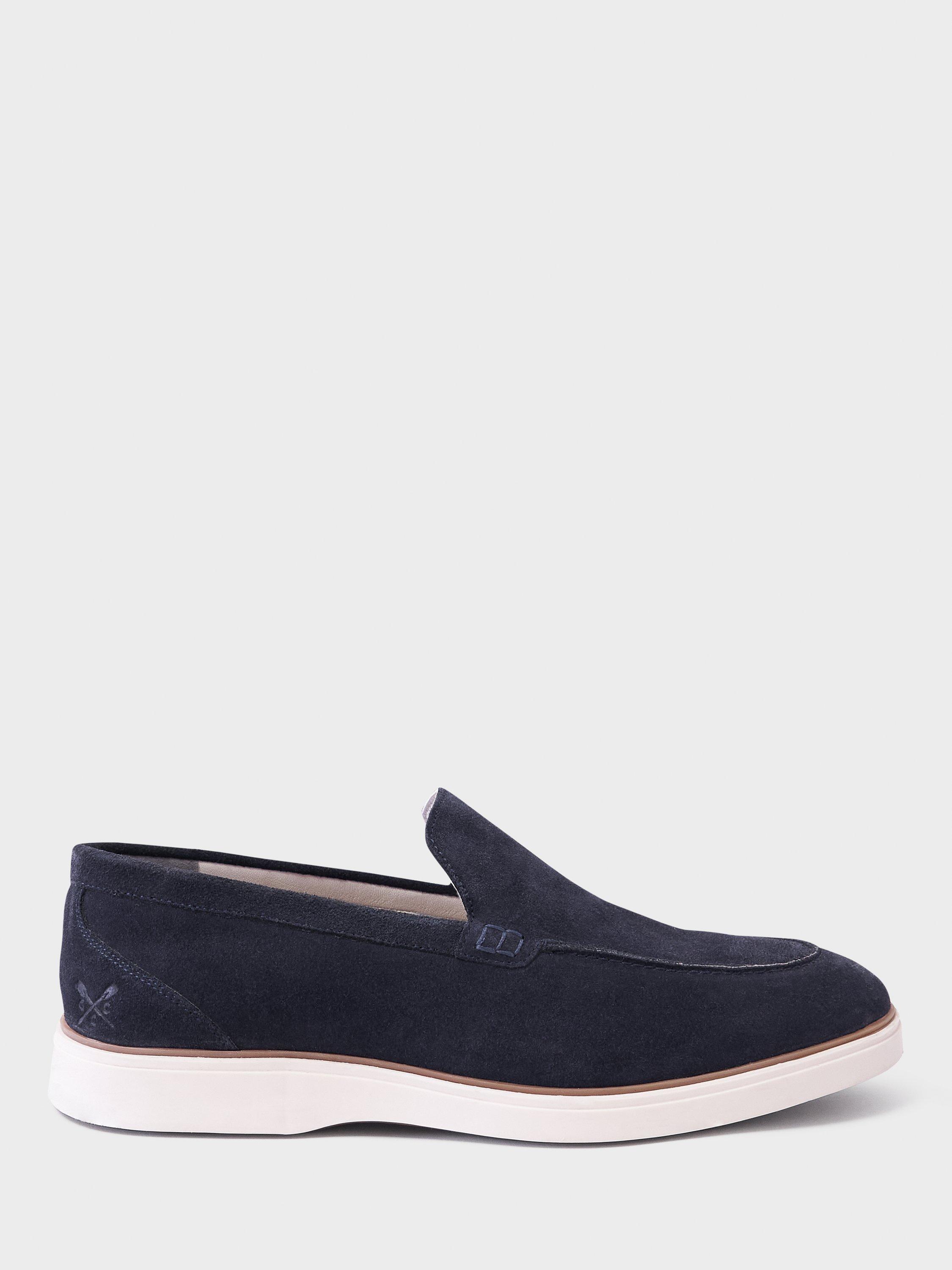 Product image 1 of 11, which shows Crew Clothing Suede Blend Loafers, Navy Blue, 7