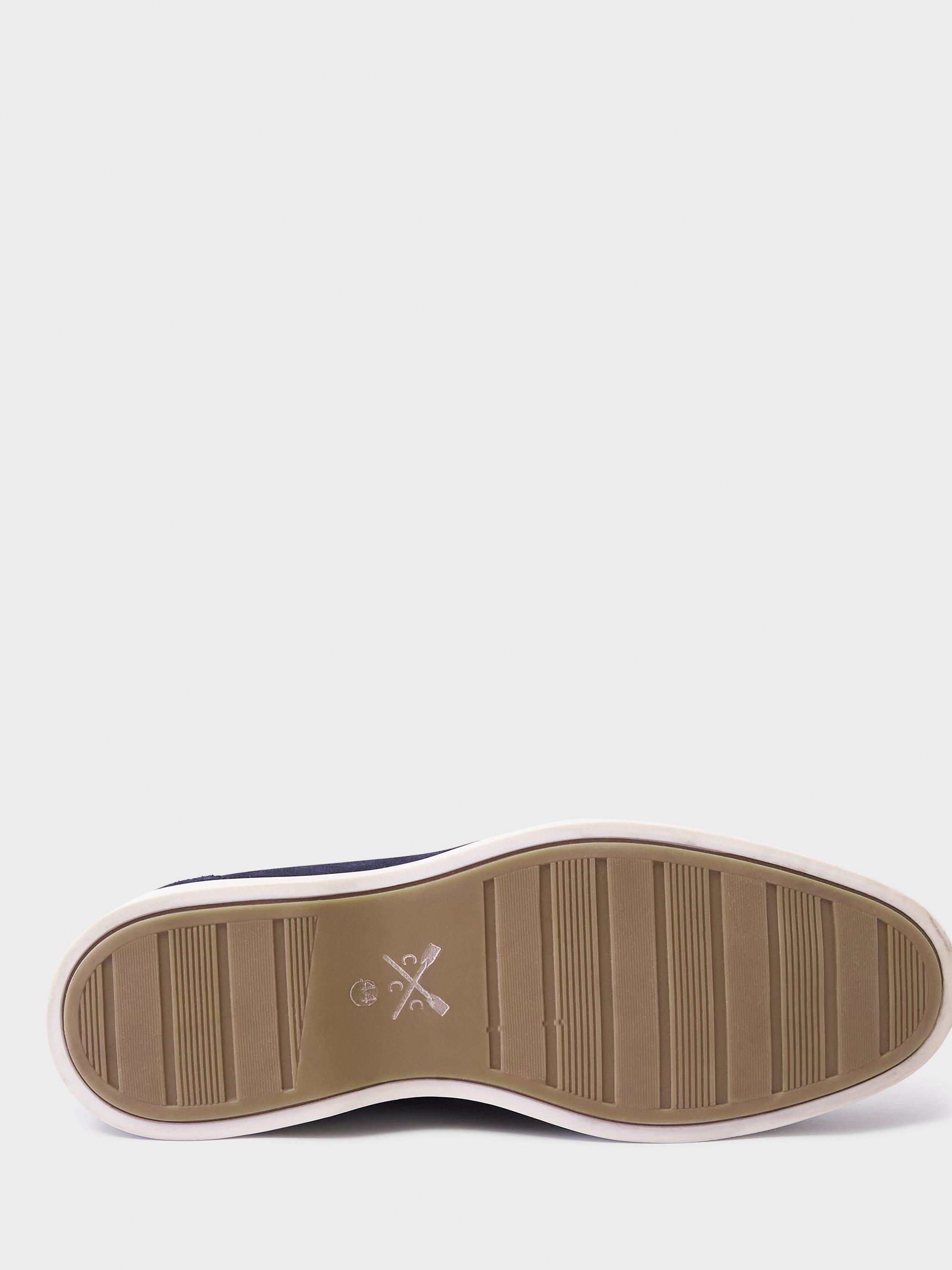 Product image 4 of 11, which shows Crew Clothing Suede Blend Loafers, Navy Blue, 7