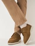 Crew Clothing Suede Lace Up Oxford Shoes, Tan