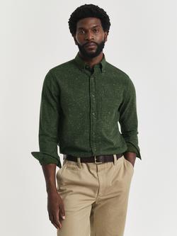 GANT Regular Fit Twill Flannel Shirt, Country Green, Country Green