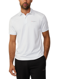 Hackett London Regular Fit Short Sleeve Sports Polo Shirt, White, White