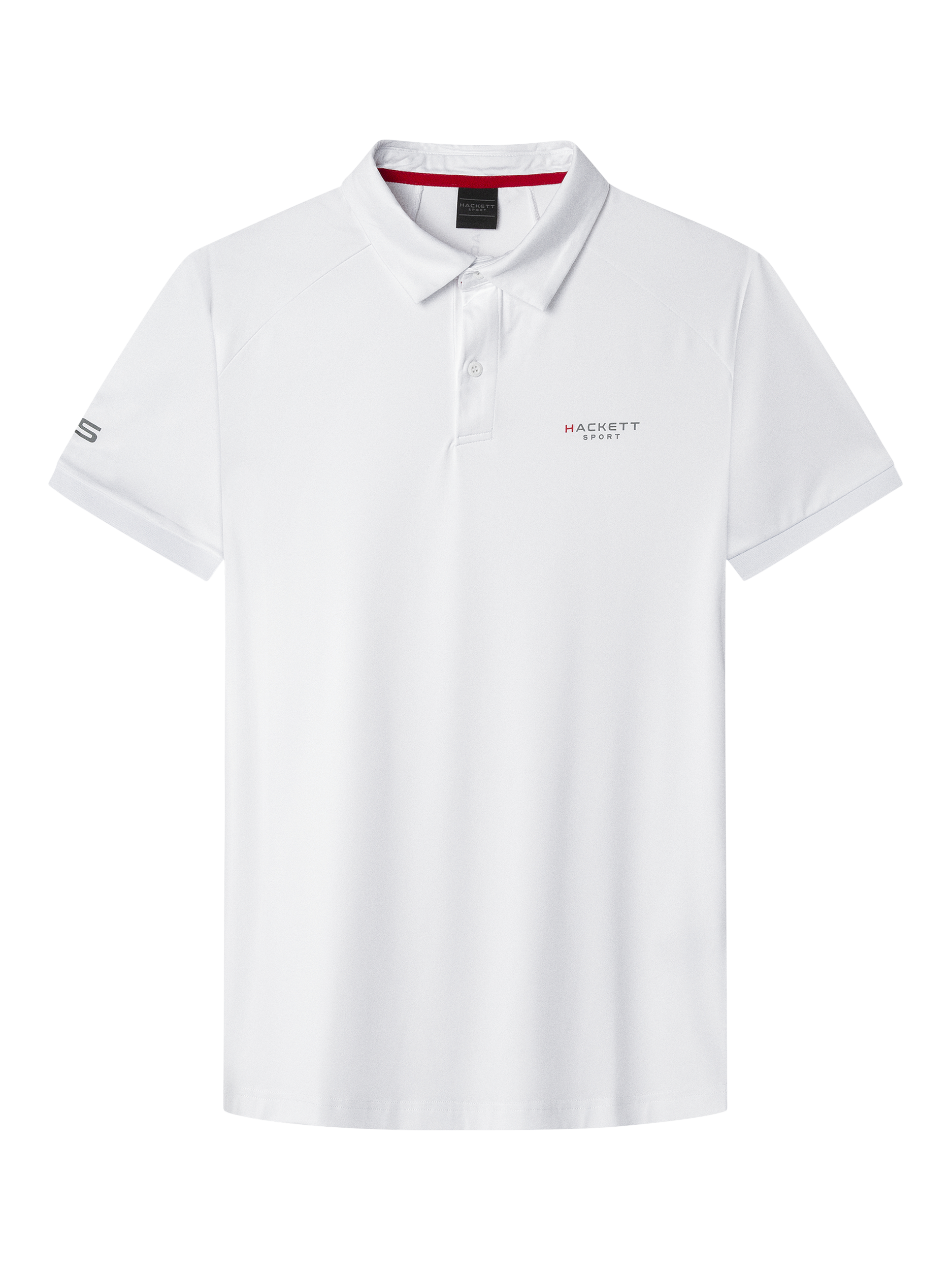 Product image 5 of 6, which shows Hackett London Regular Fit Short Sleeve Sports Polo Shirt, White, XXL