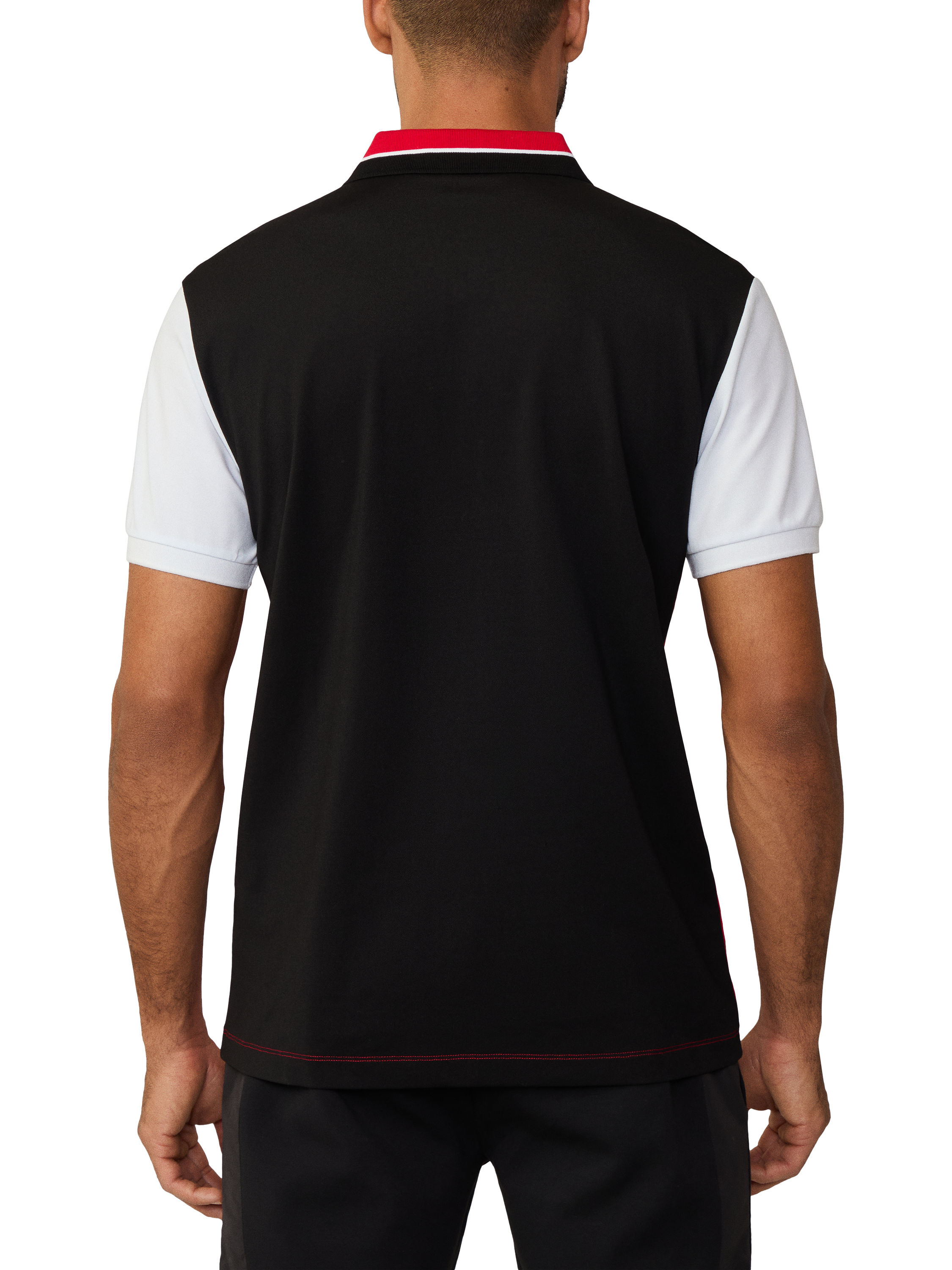 Product image 3 of 6, which shows Hackett London Sport Cotton Blend Regular Fit Short Sleeve Polo Shirt, Race Red, XS