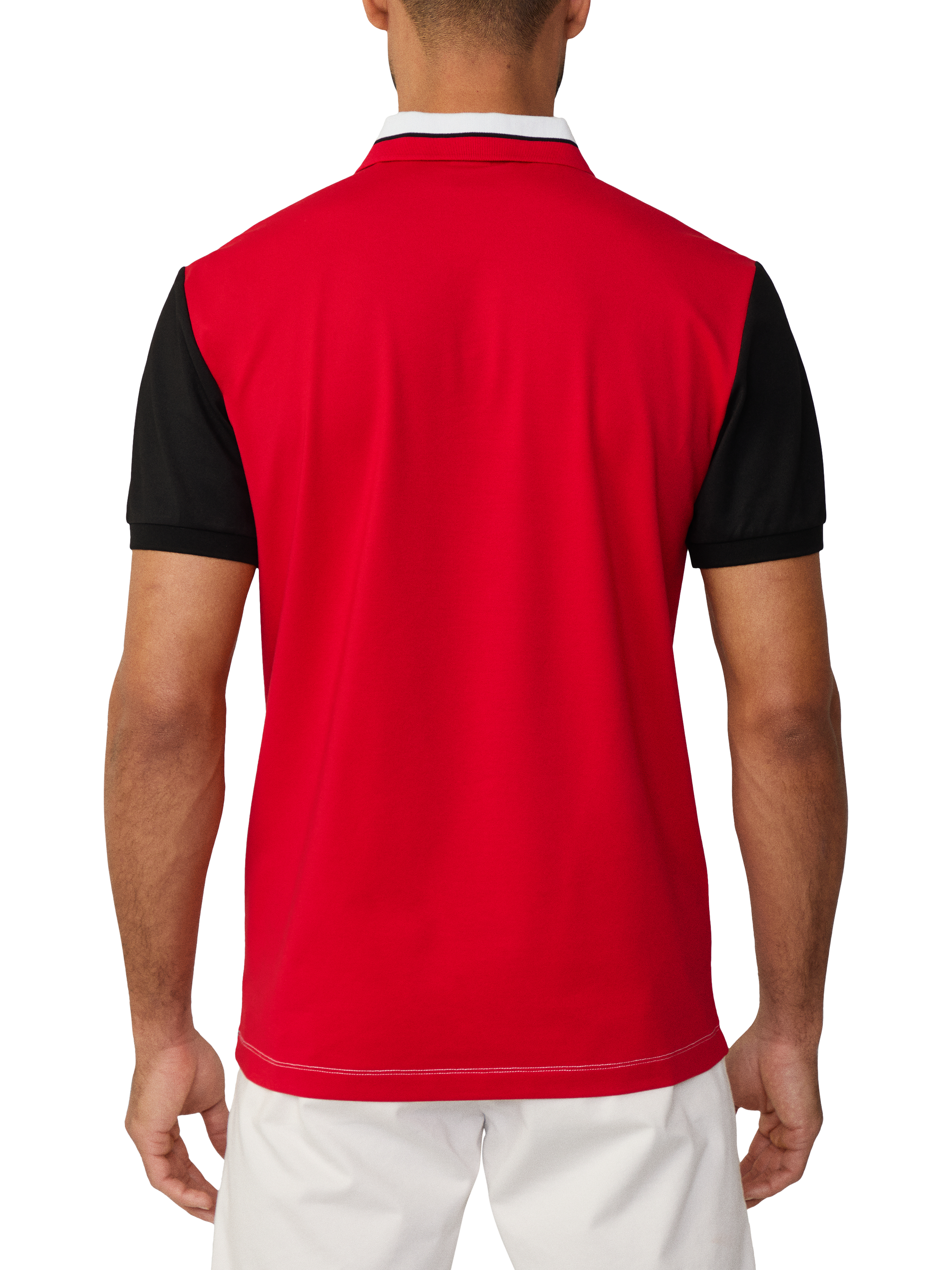 Product image 3 of 6, which shows Hackett London Sport Cotton Blend Regular Fit Short Sleeve Polo Shirt, White, XS