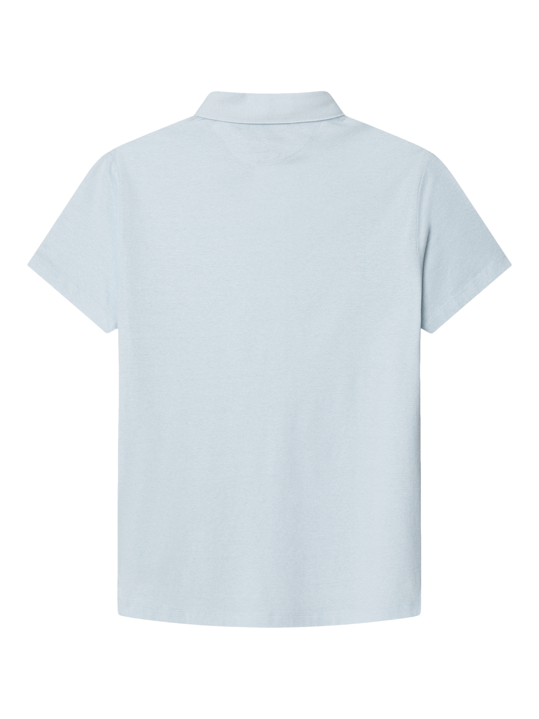 Product image 6 of 6, which shows Hackett London Cotton Regular Fit Mercerized Yarn Knit Polo Shirt, Ice Blue, XXL