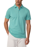 Hackett London Cotton Regular Fit Short Sleeve Polo Shirt, Spearmint Green
